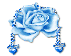 JEWELED BLUE ROSE