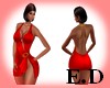 E.D RED SEXY DRESS