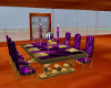 Purple&Gold Dinning Set