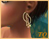 ~TQ~gold stars earrings