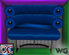 Leather Exec Chair Blue