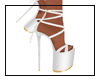 Wrapped strap heels-wht