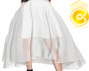 🤍Flowy Skirt white