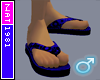 (Nat) Blue Sandals