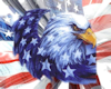 Eagle Flag 3 Sticker