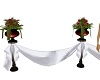 Wedding asile flowers