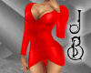 JB Red Sleeved Dress