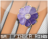 SA| Bloom Ring Purple