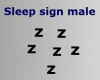 Sleep sign male