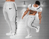 Track Pants wht / Shoes