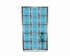 Blue Glass Wall Divider