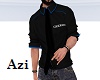 Black n Blue Shirt n Tie