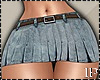 Denim Pleated Skirt RL