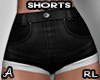 !A Black Jean Shorts RL