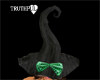 ~TRH~GREEN BOW WITCH HAT