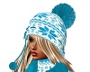 PC Blu Snowflake Hat 