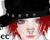 C.C, Cap W Hair Red V3
