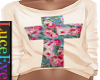 Floral Cross Sweater