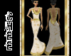 *Chee: Gold & White Gown