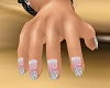 Pink Siver Nails