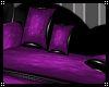 purple/black chaise