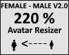 Avatar scaler 220% V2.0