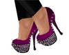 Purple stud shoes