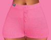 Pink Button Knit Shorts
