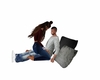 Couples chat pillows