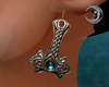 Jeweled Hammer Earrings
