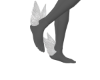 !V White Foot Wings