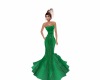 green holiday gown