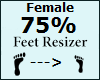 Feet Scaler 75% Female