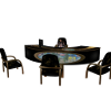 Blk & Gold Office Desk