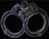 handcuffs neon blue
