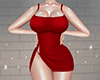 KTN Red Slit Dress