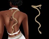 Snake gold collar back