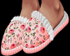 Pink Rose Slippers