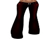 Red Leather Flare Pant 