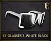 EF Glasses 3 M W/Black