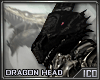 ICO Dragon Head Blk M
