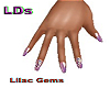 {LDs} Lilac Gem Nails