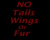 NO fur sign