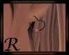 Heart Earring Black/Pink