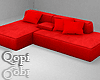 Red Modular Sofa