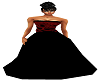 red rose - black dress