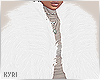 (k) fur coat white