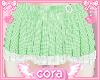 •green mini skirt•