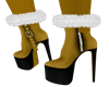 XMAS GOLDEN FUR BOOTS