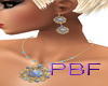 PBF*Golden/Blue Pendant